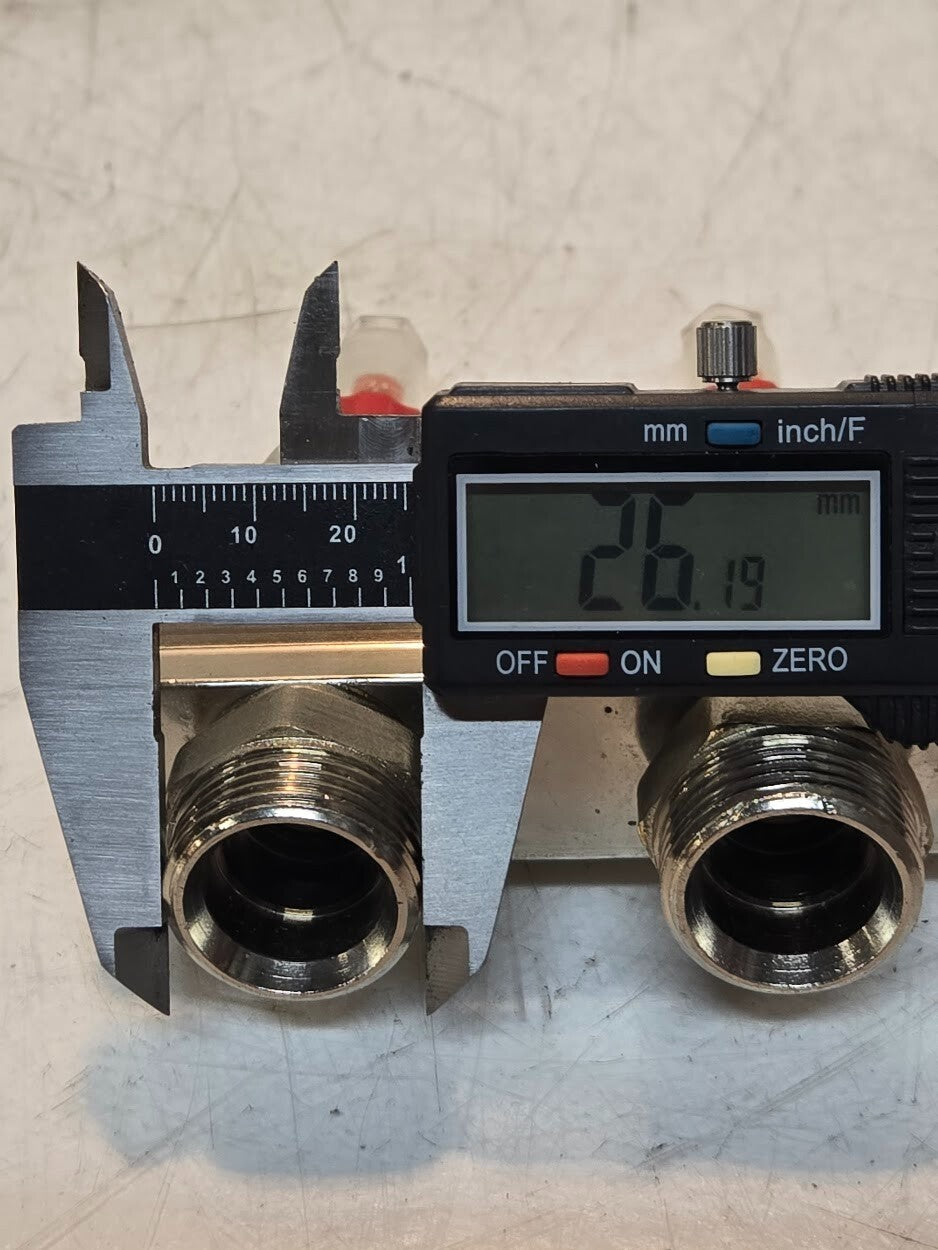 ICMA 2 Circuit Manifold with Flowmeters | ICMA-Italy | 1" Manifold | 3/4" Inlets