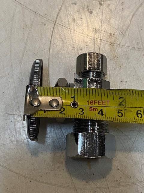 Watts PBSVC-9710-P Chrome Straight Valve 3/8 Compression to 5/8 Compression