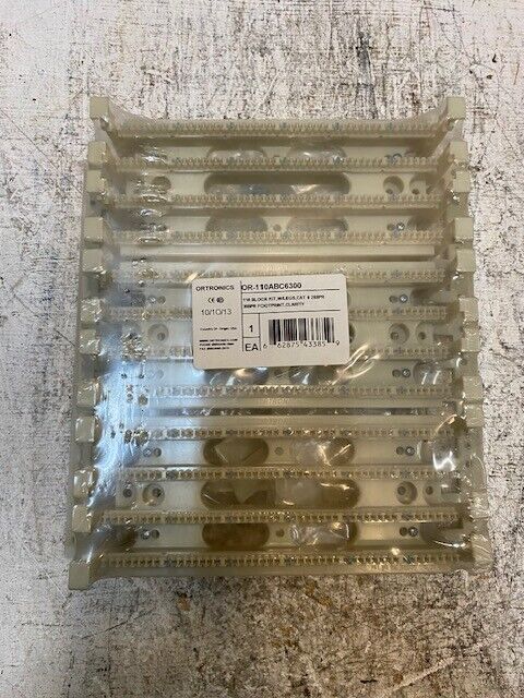 Ortronics 110 Block Kit OR-110ABC6300 w/ Legs CAT 6 288PR 300 PR Footprint