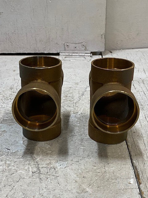 2 Qty of Nibco 2DWV 2x2x2x2 Double San Tee Casts (2 Quantity)