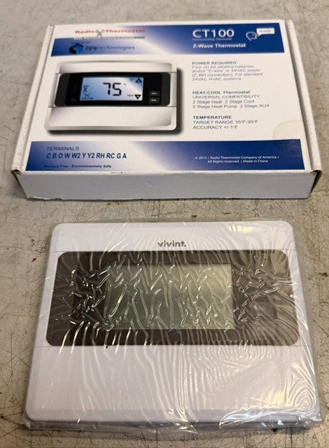 Radio Thermostat CT100 Z-Wave Thermostat 2GIG-Z-CT100 Wireless Control Unit