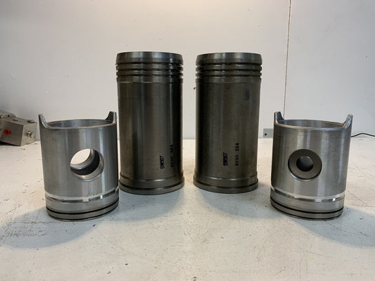 2 Pack of AP308 Pistons and Sleeves SW307 2898 584 (2 Quantity of Each)