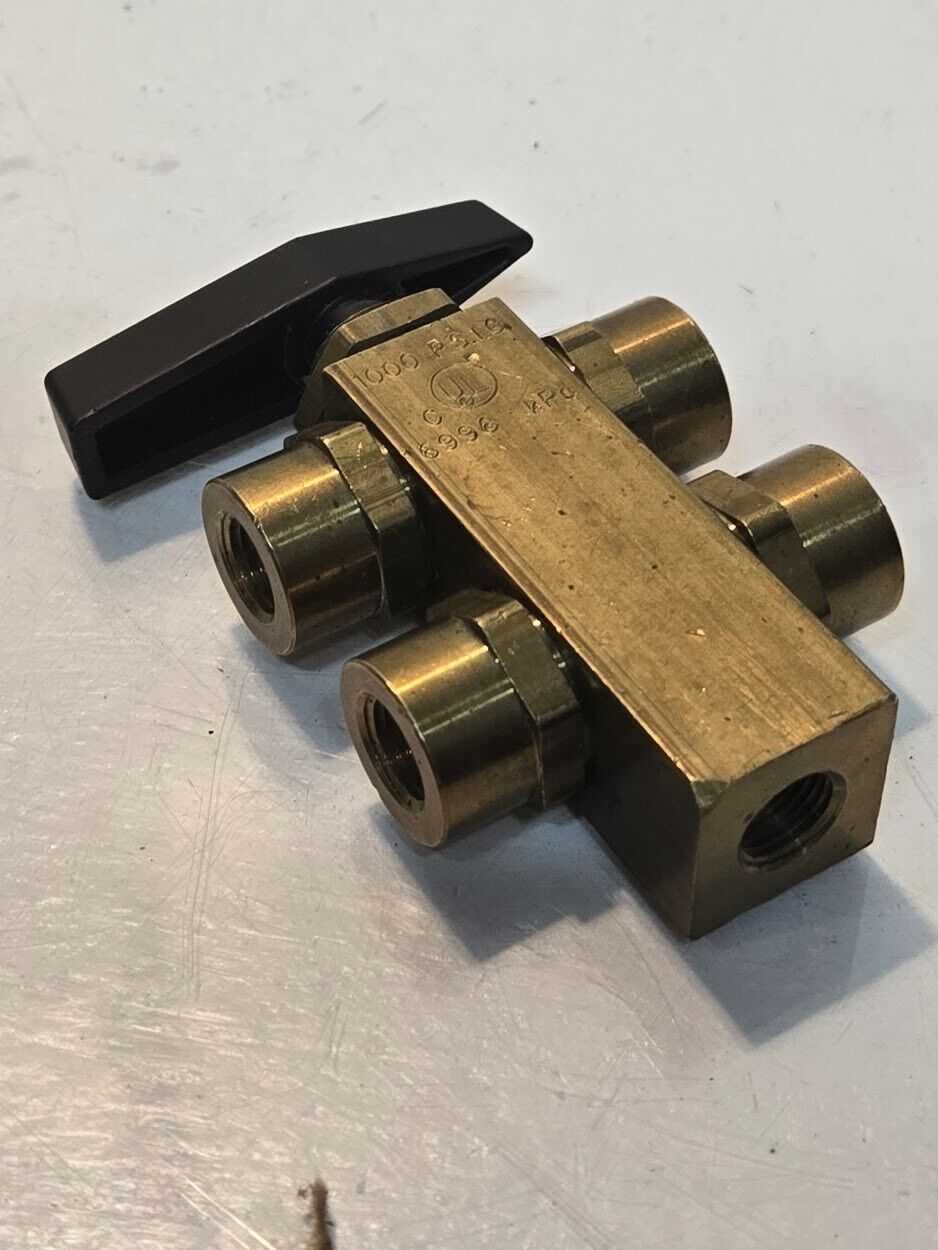 ABCO Kantleak 5 Port Stack Valve for Freon 134a | 12 500 502 22 404a 410A | 1/8"