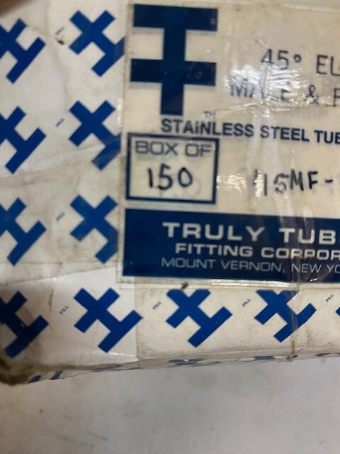 Truly Tubular 45 Deg Male & Female Steel Tube Fittings 45MF-8 (Box Of 150)