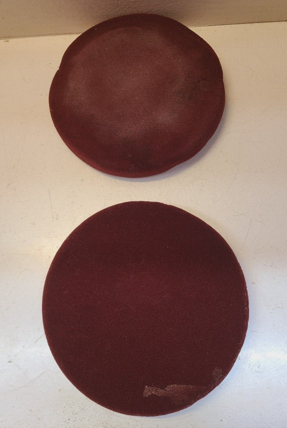 2 Qty. of Meguiar's Soft Buff 8" Red Velcro Foam Cutting Pads W-7000 (2 Qty)