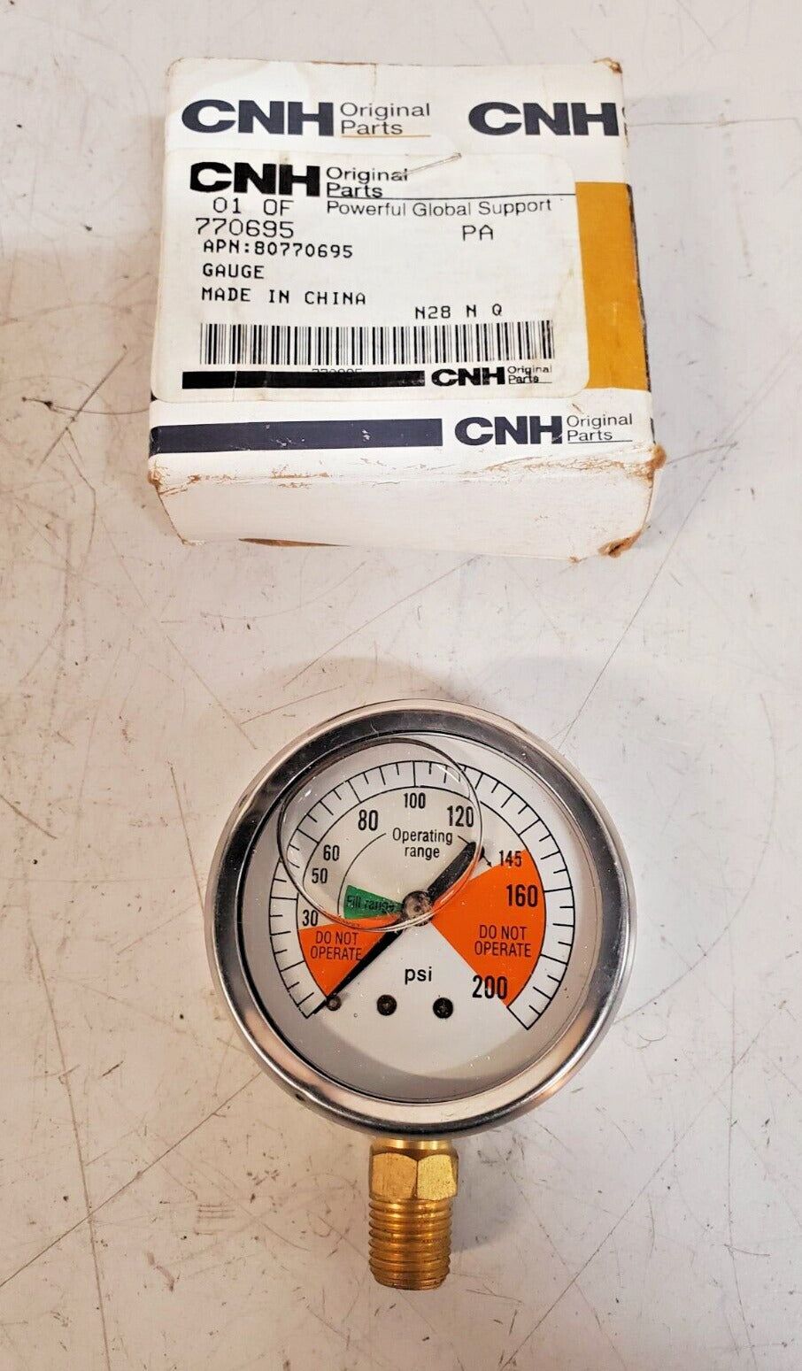 CNH New Holland Gauge 770695 | APN 80770695