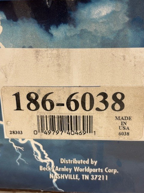 Beck Arnley Worldparts Remanufactured Delco Remy Alternator | 186-6038