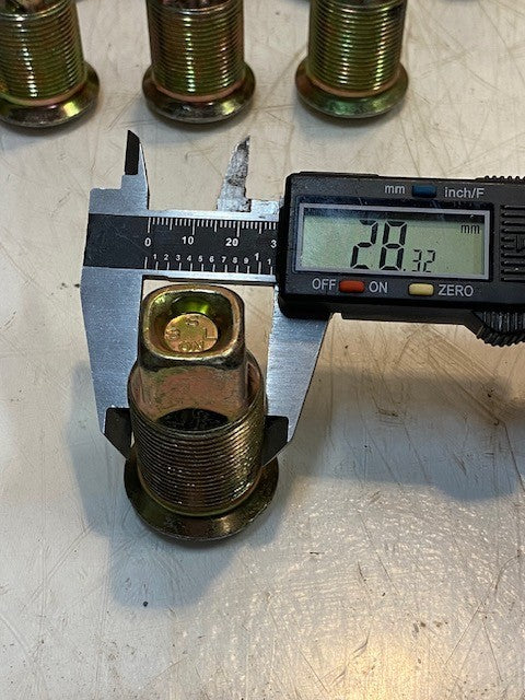 10 Quantity of Lug Nuts S 8L ON 2-1/4" Long 28mm Thread 35mm OD 17mm ID (10 Qty)