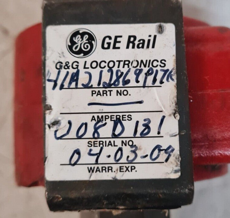 GE Rail Transportation Systems Valve P/N 41A212869P17R | 008D181