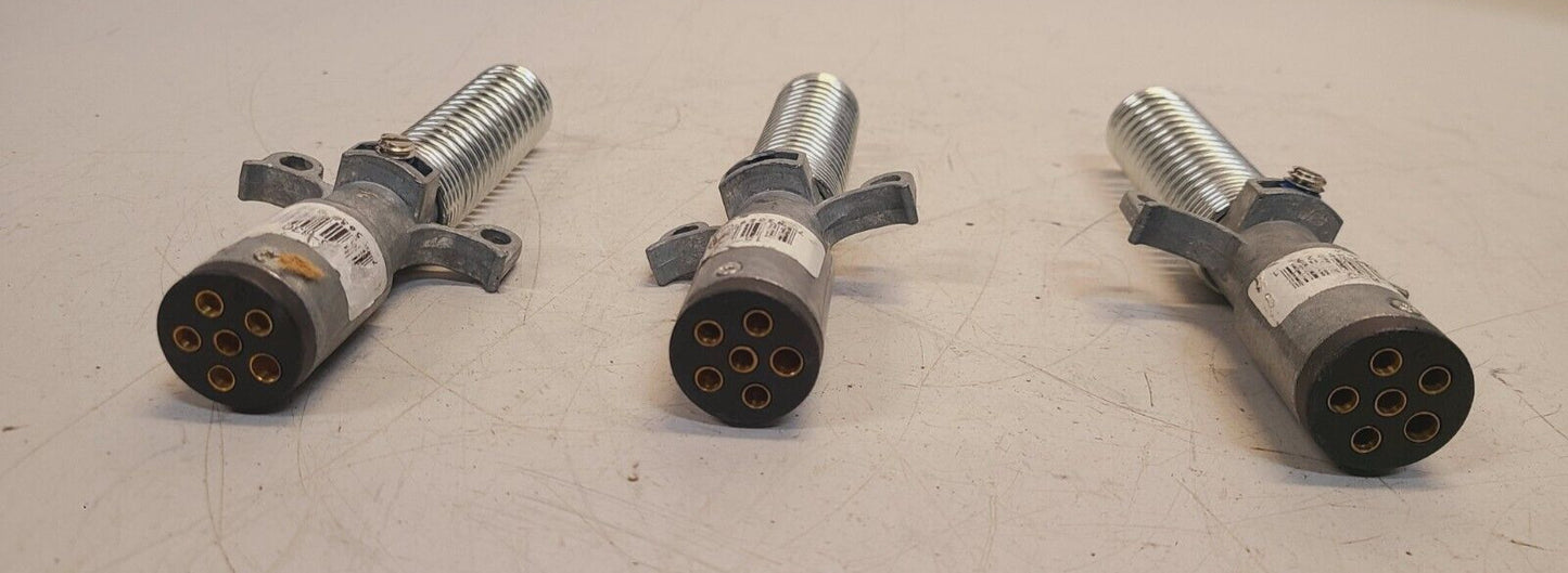 3 Quantity of Phillips Plugs 6-Pin w/ Cable Guards 15-630 (3 Qty)