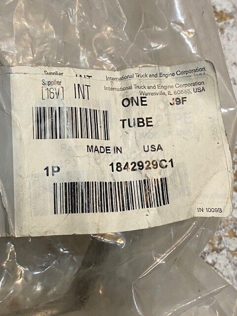 International 1842929C1 Tube Exhaust Back Pressure