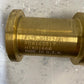 Brass Fire Hose Rack Nozzle No Thread Connection 55mm Top OD 10mm ID 49mm Bottom