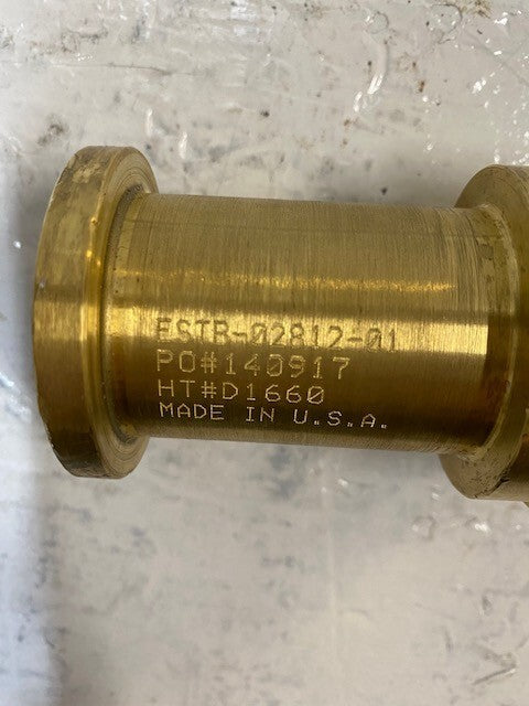 Brass Fire Hose Rack Nozzle No Thread Connection 55mm Top OD 10mm ID 49mm Bottom