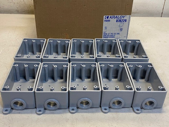 Box of 10 Pcs of Kraloy 078229 PVC Fittings 1/2" FSE 05-1/2"/16mm