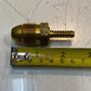 16 Quantity of Brass Hose Barb Fittings 2-3/8" L 22mm Thread 8mm Nose (16 Qty)