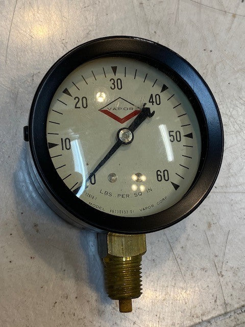 Vapor Corp. Pressure Gauge Lbs. Per Sq. Inch 0-60 Model 46730153-01