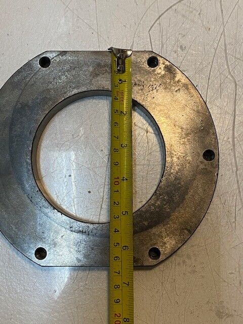 6-Hole Steel Flange 5392-11 | 7-3/16" L 6-7/16" W 101mm Bore 19mm Thick