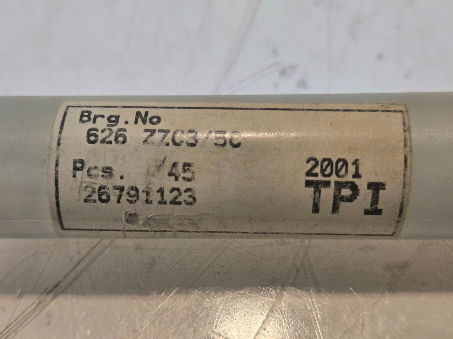 45 Quantity of TPI Bearings 626Z | 19 mm OD x 6 mm Bore x 6 mm Thick (45 Qty)