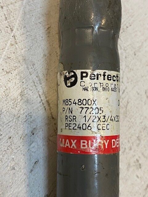 Perfection Corp Flex Gas Riser M854800X | 77205 | 1/2 x 3/4 x 32