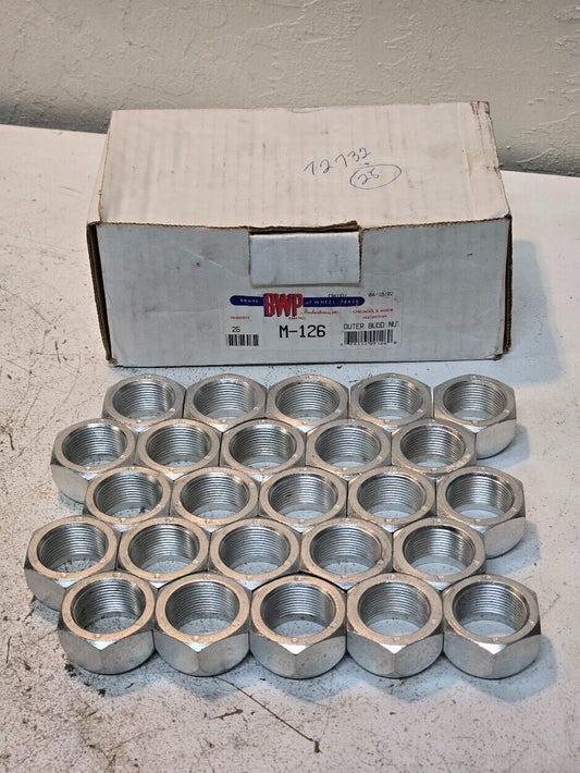 25 Quantity of BWP M-126 Outer Budd Nuts RH 688113001260 (25 Quantity)