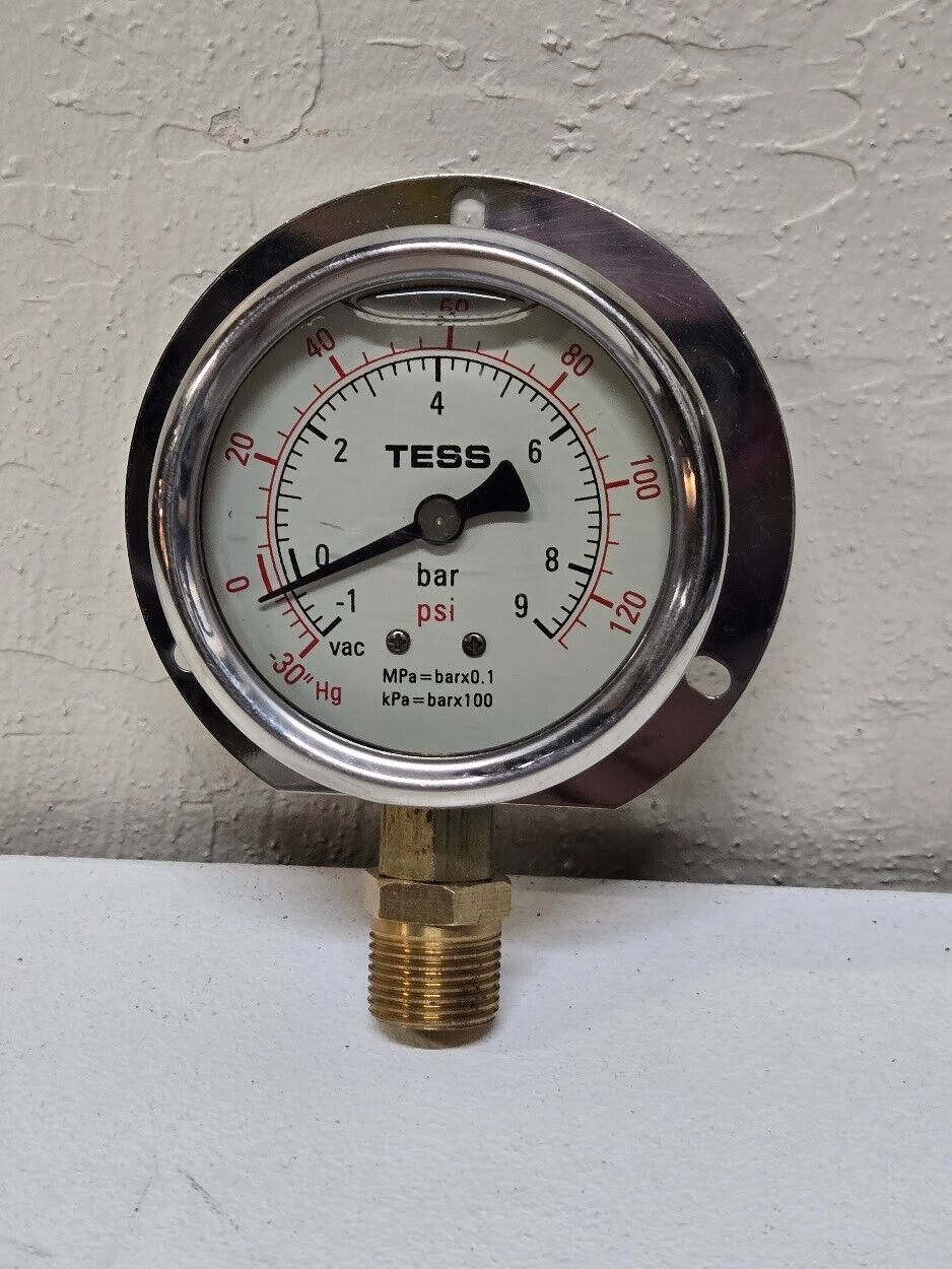 Tess Pressure Gauge -1-9bar Liquid Filled