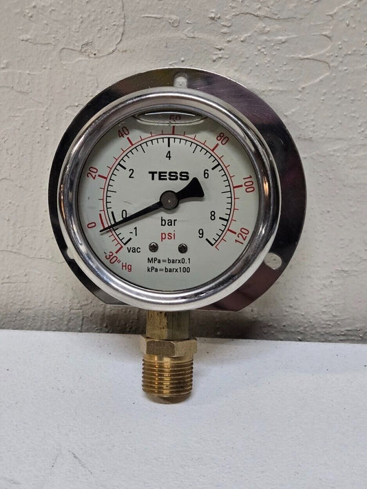 Tess Pressure Gauge -1-9bar Liquid Filled