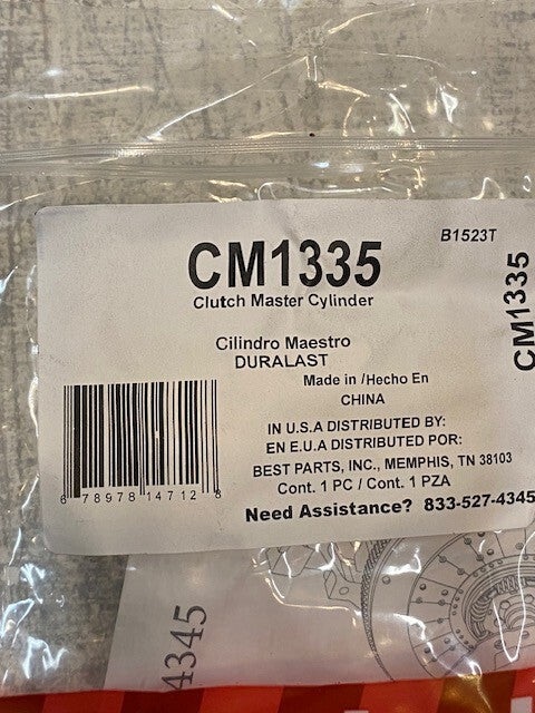 3 Quantity of Duralast CM1335 Clutch Master Cylinder AM-48A (3 Quantity)