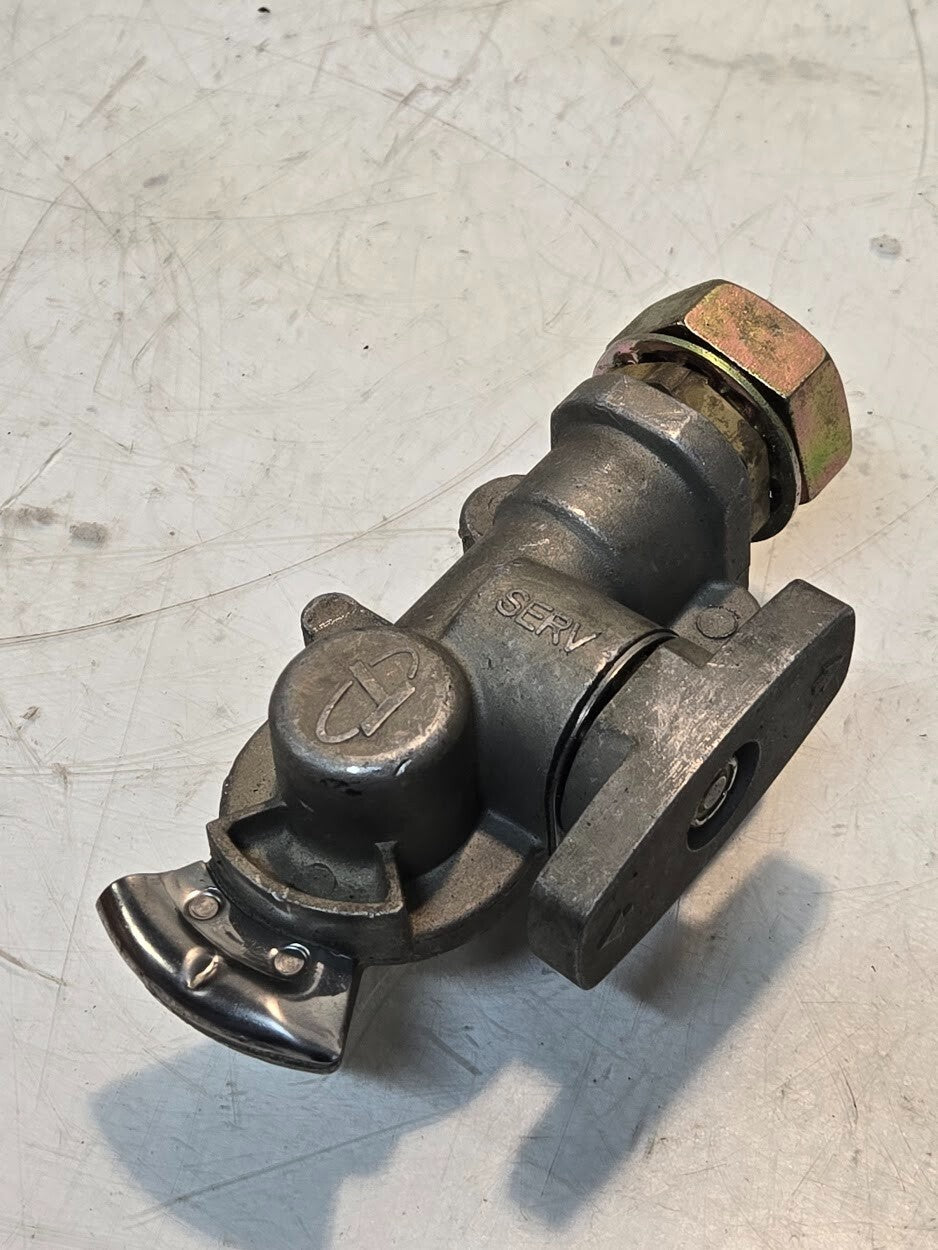 Service Blue Glandhand with Quarter Turn Shutoff Valve | 1/2" FPT | 37mm Hex Nut