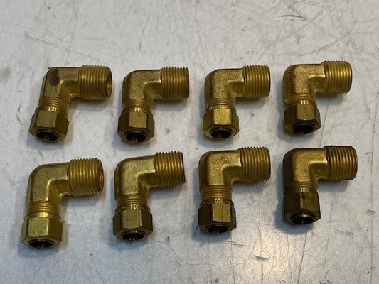 8 Quantity of Imperial 06 90-Degree Elbow Fittings 17mm Thread (8 Quantity)