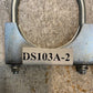 5 Quantity of 5" Muffler Exhaust Clamps DS103A-2 (5 Quantity)