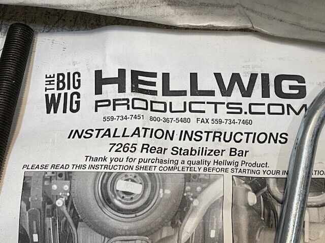 Hellwig Big Wig 7265 Rear Stabilizer Sway Bar for 03-08 Dodge Ram 2500