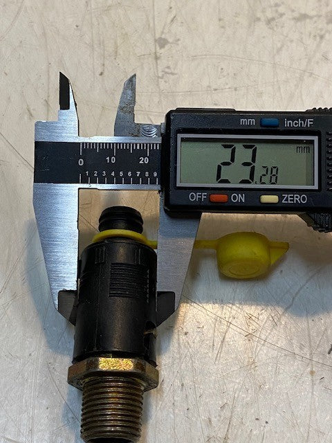 8 Quantity of Oil Drain Valves with Caps 2-5/8" Long 16mm Thread 23mm OD (8 Qty)