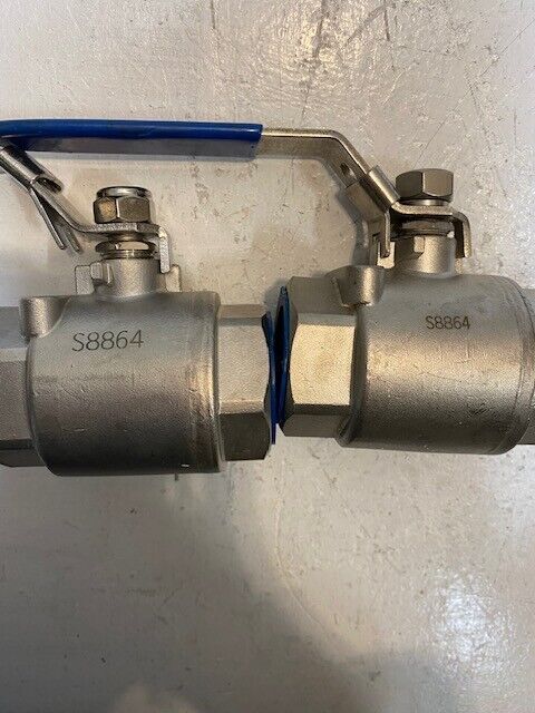 2 Qty of Southwest Ball Valves Full Port 1-1/4" 316 2000WOG | S8864 (2 Qty)