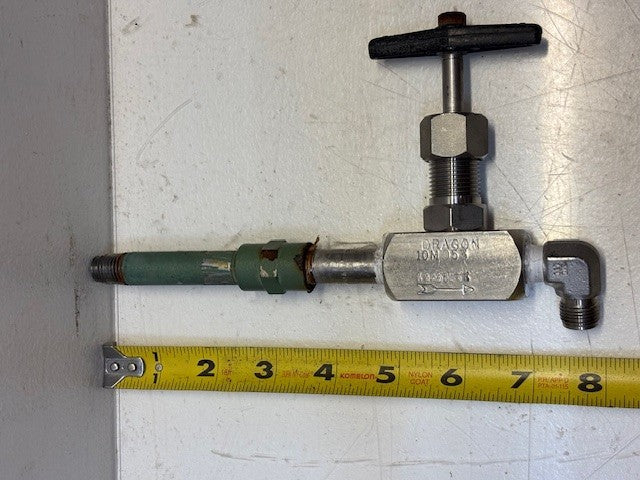 1/4" Dragon Needle Valve T-Handle 6000# 316 SS with Fittings | 10M053 |