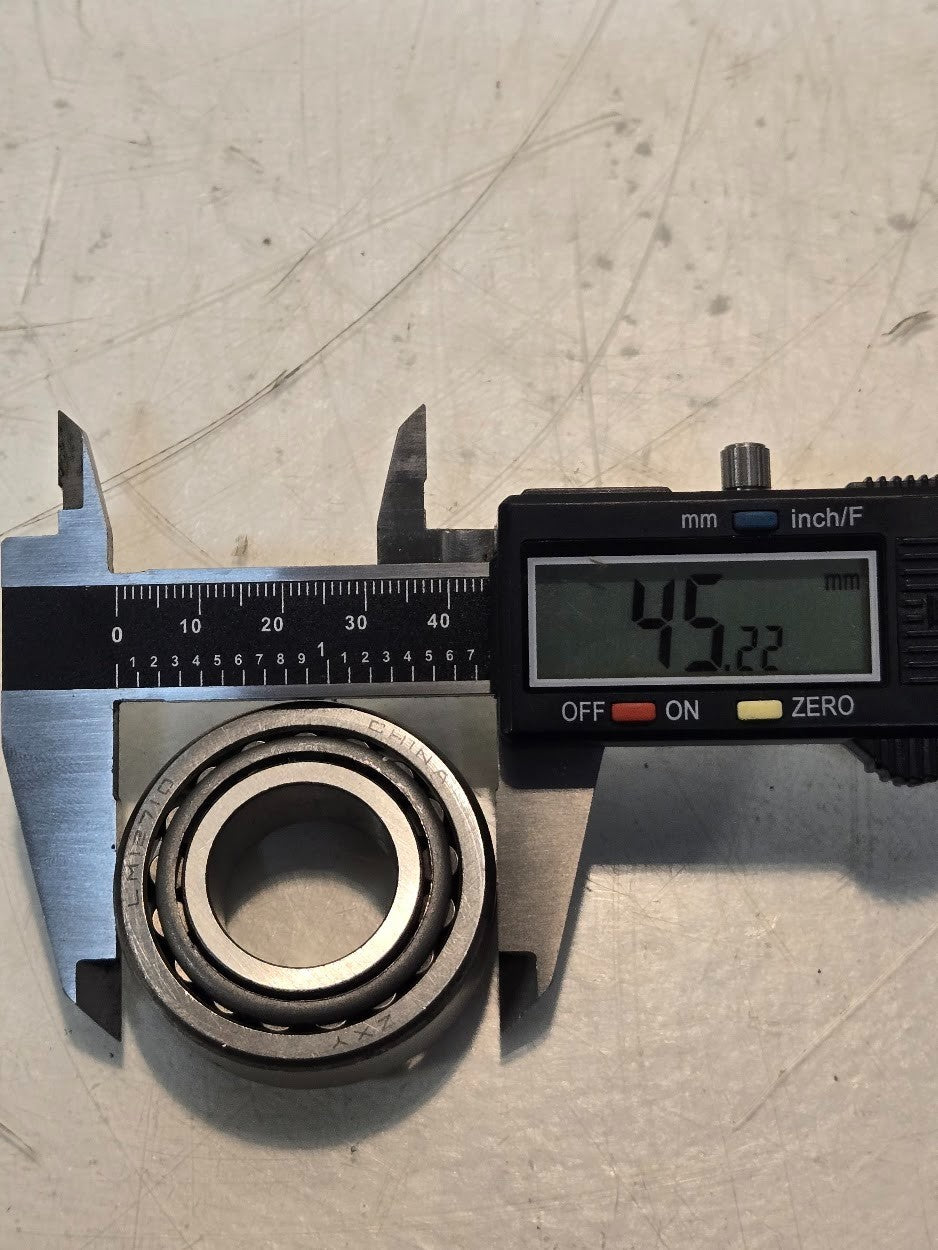 3 Quantity of ZXY Tapered Roller Bearings LM12749 LM12710 21.98 mm Bore (3 Qty)