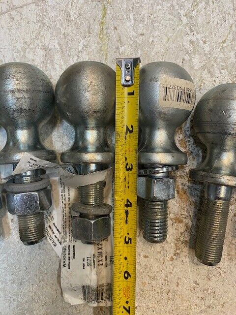 6 Quantity of ACME 2" 3,500 lbs Trailer Ball Hitches 2-1/4" Shank (6 Quantity)