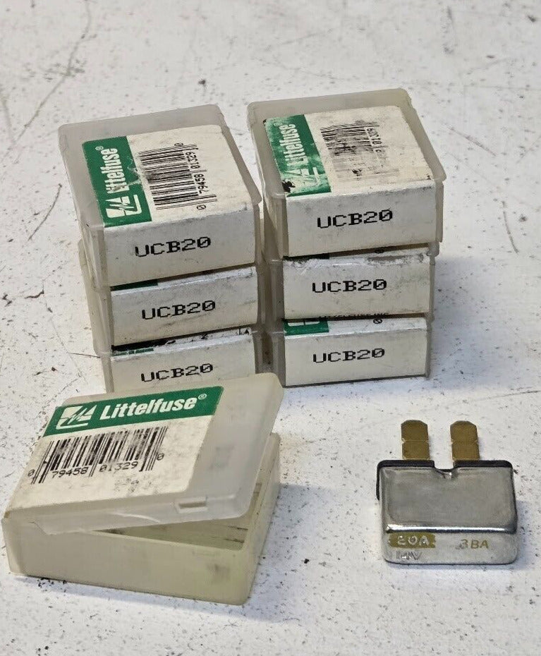 7 Quantity of Littelfuse UCB20 Circuit Breakers 079458013290