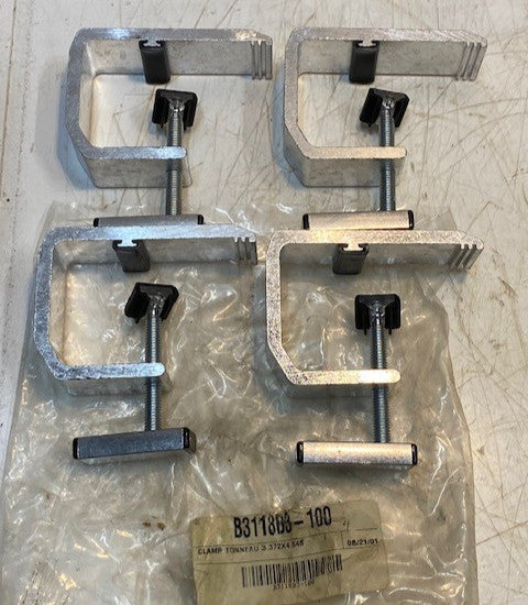 4 QUANTITY of TONNEAU MOUNTING CLAMPS 3.372x4.648 | B3118B3-100 (4 QUANTITY)