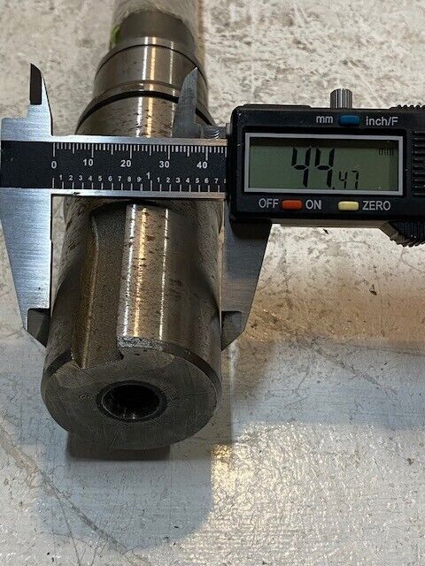 Shaft 11-3/4" Long 34-Spline End 37mm OD 19mm ID 44mm Big End 10mm ID