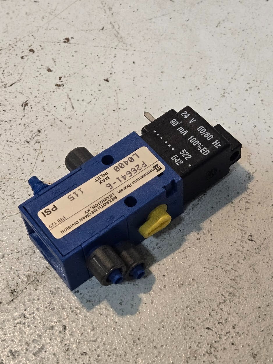Mannesmann Rexroth P26641-6 Pneumatic Solenoid Valve L0400 Type 840 Valve 115PSI