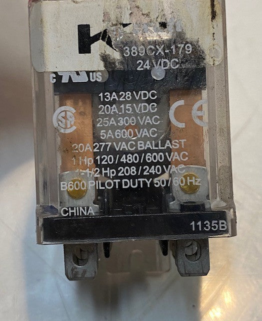 Magnecraft 389CX-179 Power Relay 24VDC 13A28VDC 20A 15VDC 50/60Hz