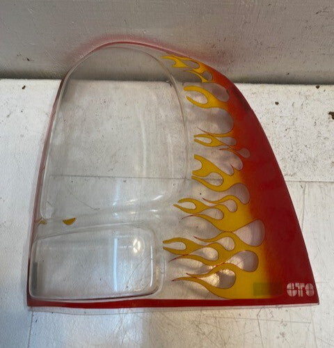 GTS Flamed Tail Light Cover 13" L x 12" W x 4" H