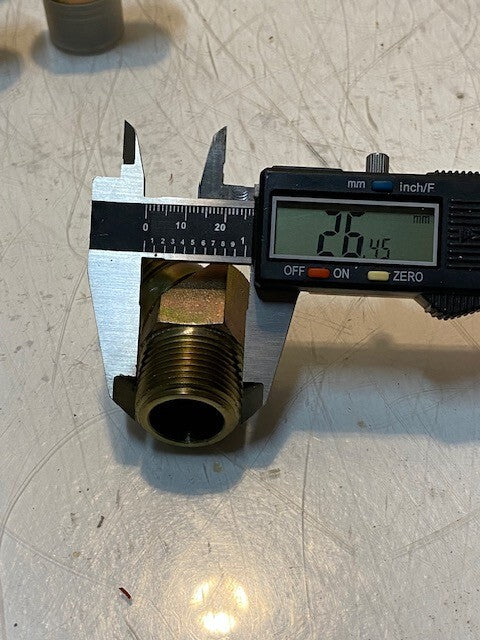 18 Quantity of 45 Degree Brass Elbow Fittings 26mm Thread 18mm ID (18 Quantity)