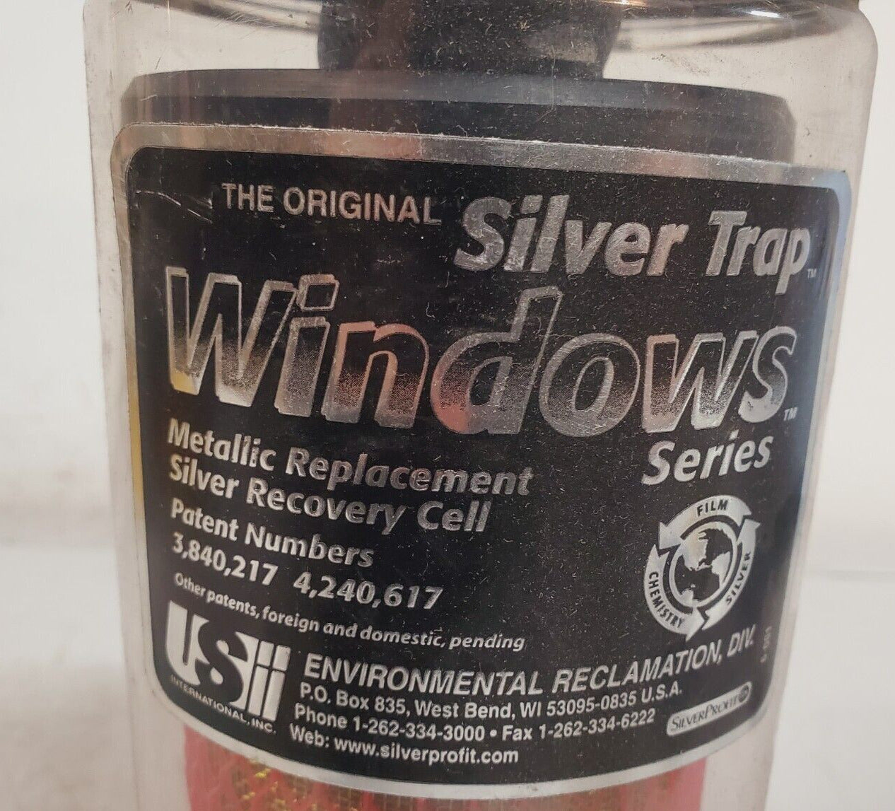 USI Silver Trap Windows Metallic Replacement Silver Recovery Cell 4" | ST-WD