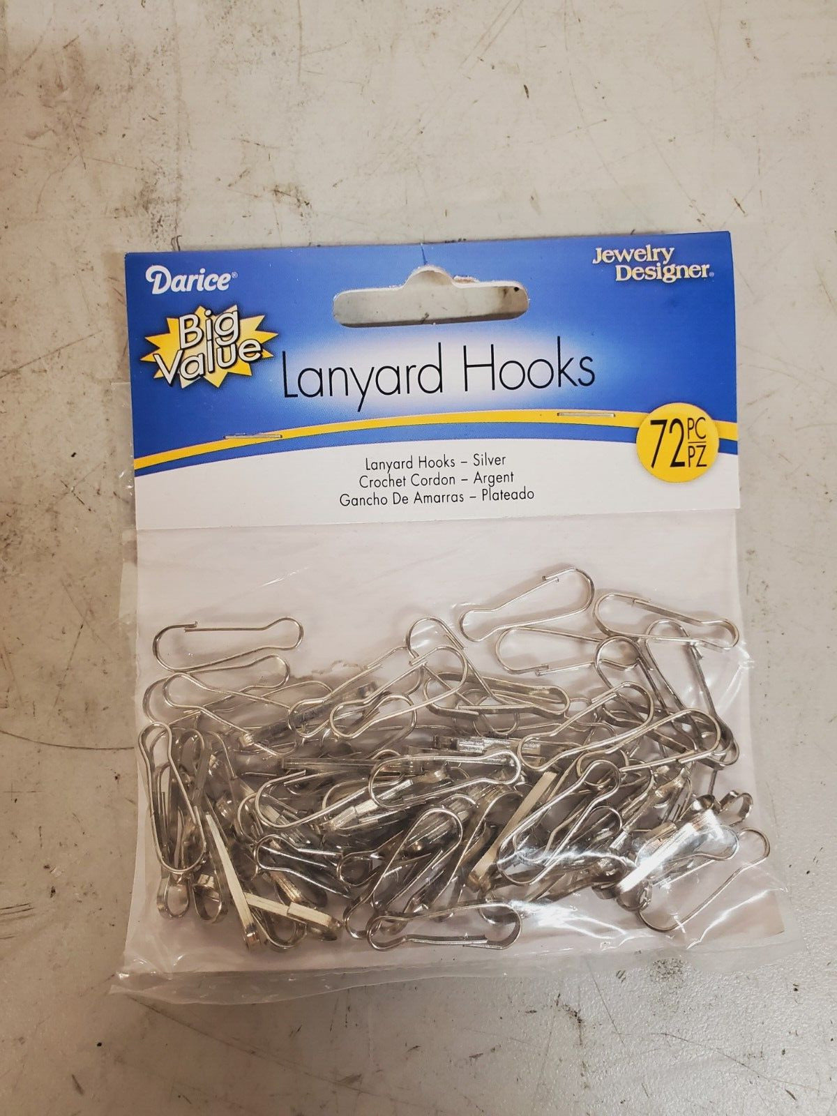 864 Quantity of Darice Lanyard Hooks Nickel Plated 23mm | 1881-27 (864 Qty)