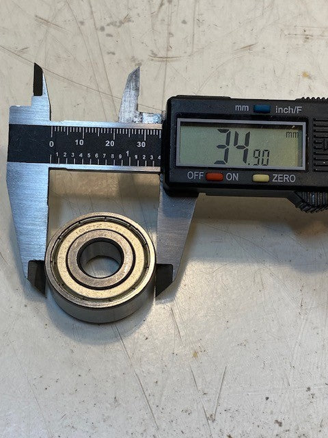 8 Quantity of 1621Z Shielded Radial Ball Bearings 13x35x11mm (8 Quantity)