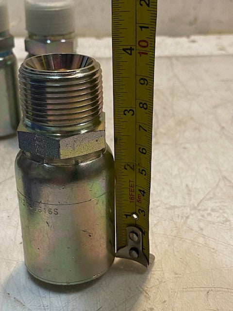 4 Quantity of Aeroquip A-AFJ9121-1616S Hose Adapters (4 Quantity)