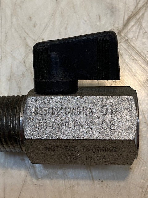 2 Qty of Two-Way Drain Ball Valves 102008, S35 1/2 CW617N, 450-CWP PN30 (2 Qty)