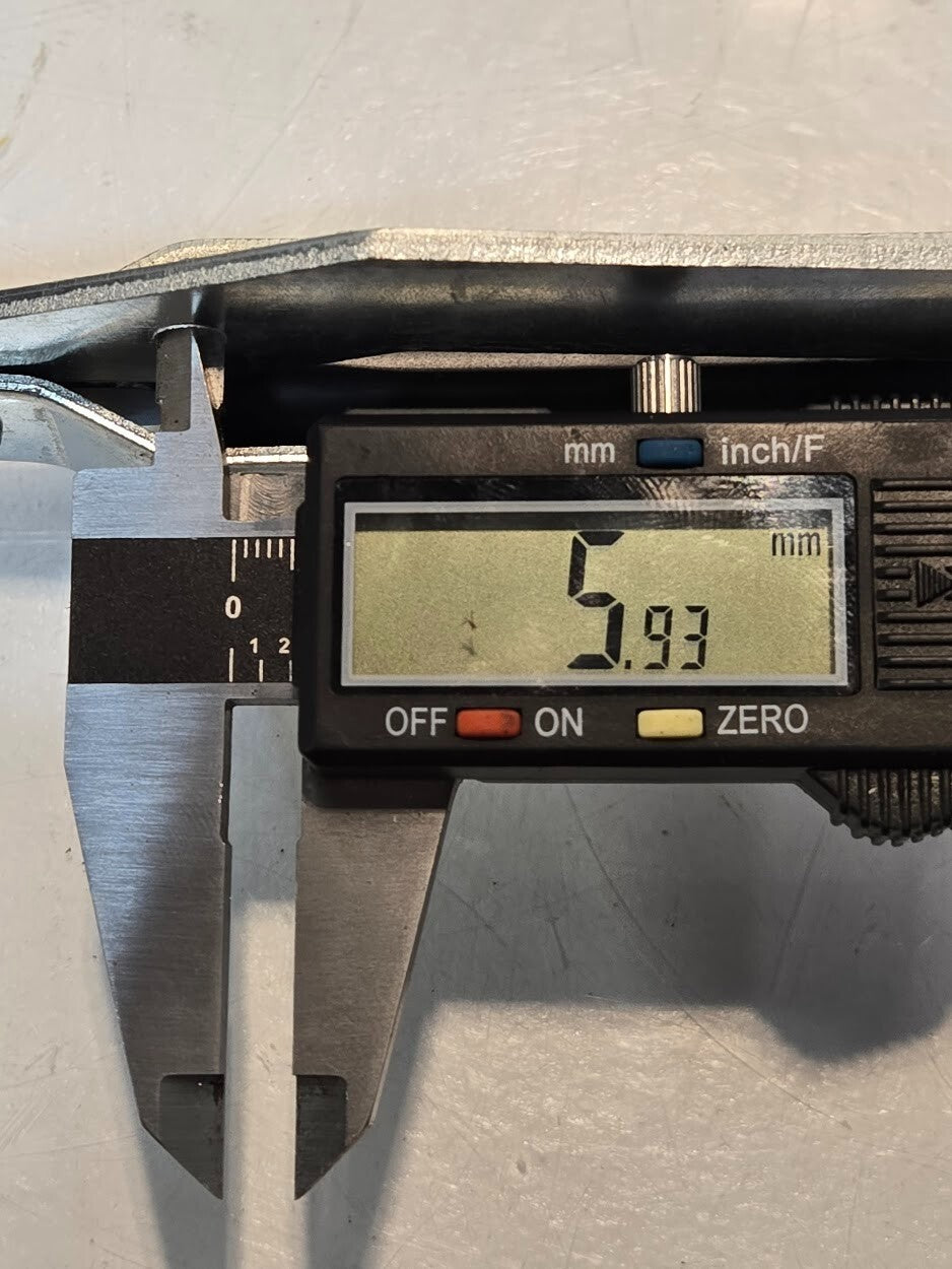 6 Quantity of Deck Box Hinges 11-1/2" Long 5.8mm Mounting Holes (6 Quantity)