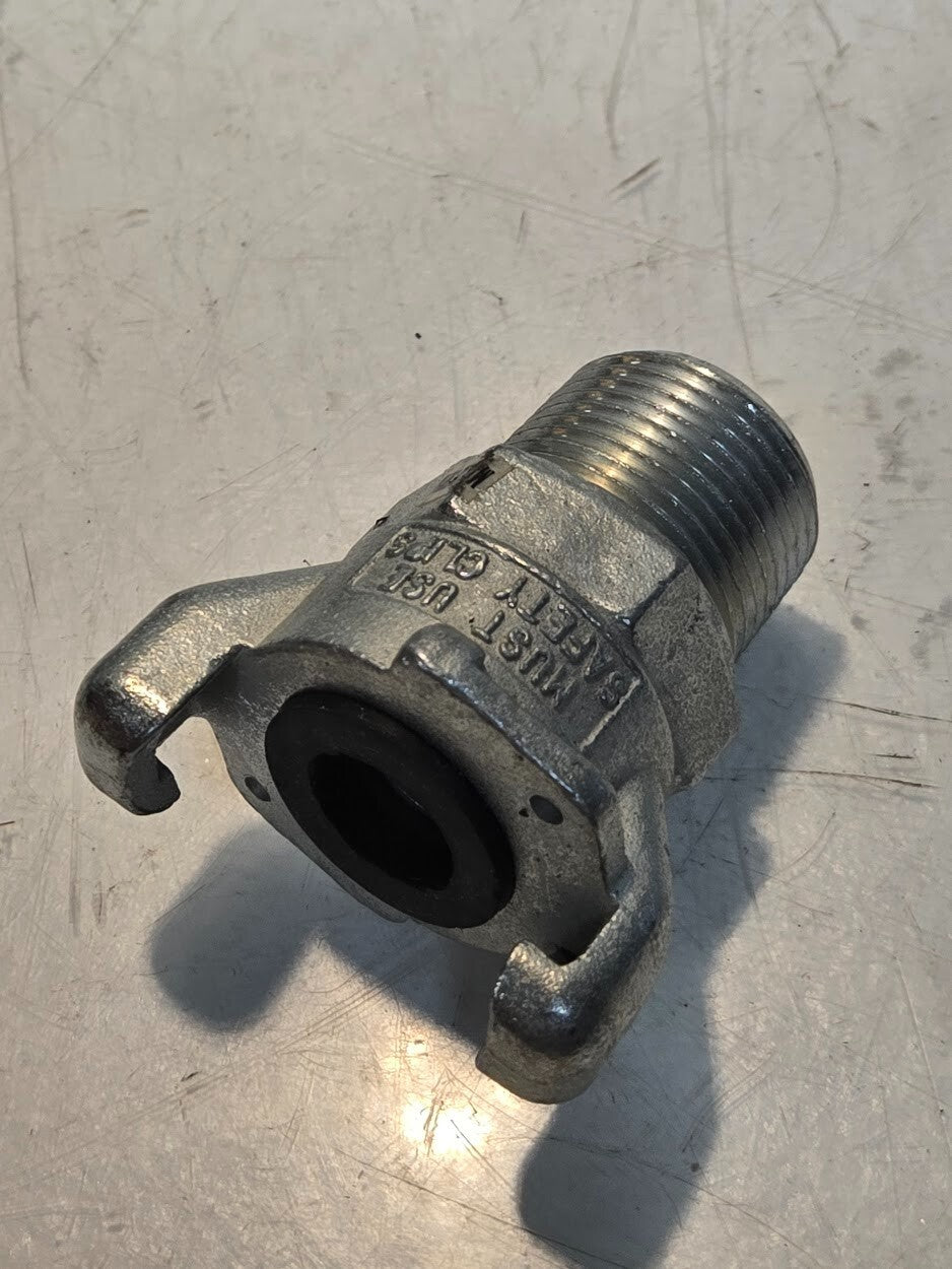 26 Quantity of M-1 2-Lug 1" MNPT Universal Air Hose End Couplings (26 Quantity)